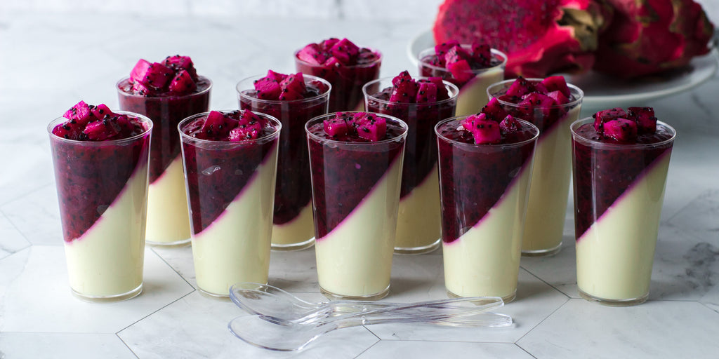 dragon fruit panna cotta