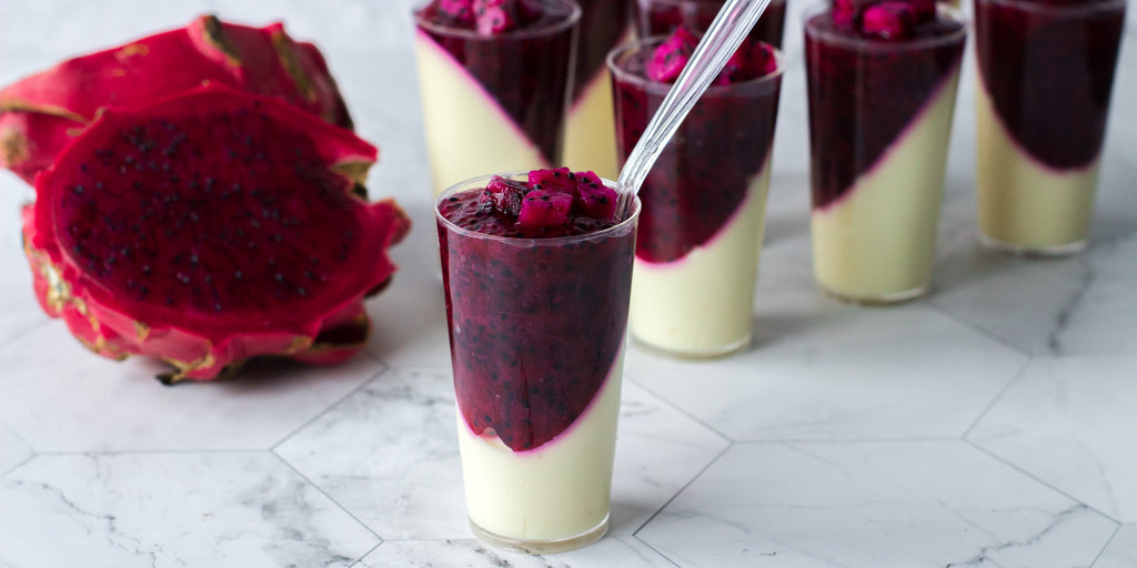 dragon fruit panna cotta