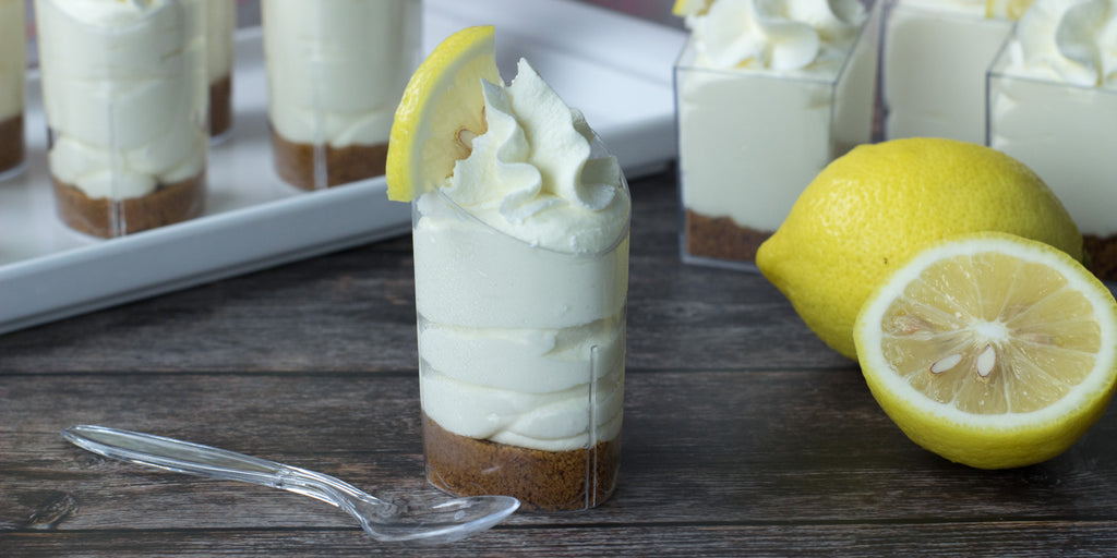 No-bake Lemon Cheesecake Mini Cups