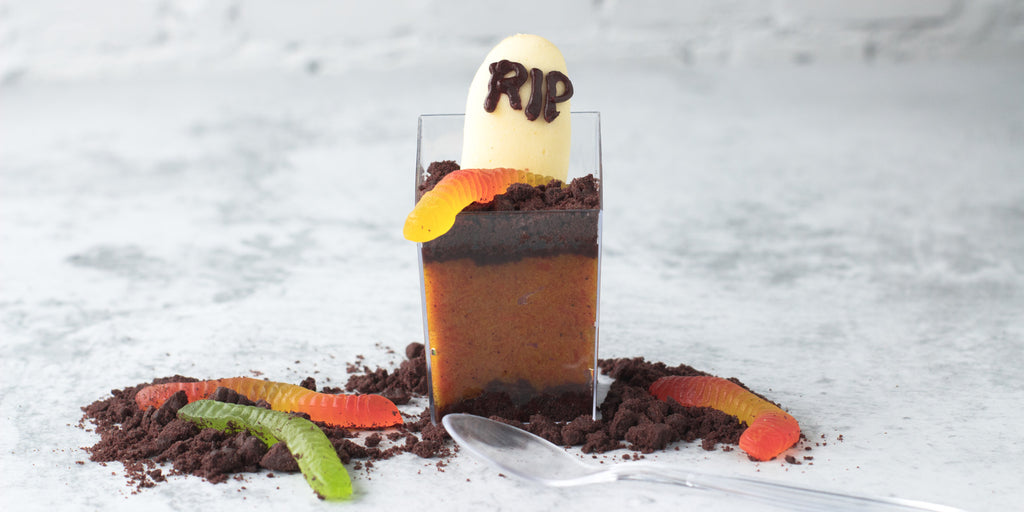 Graveyard Pumpkin Mini Dessert Shooter Cups 