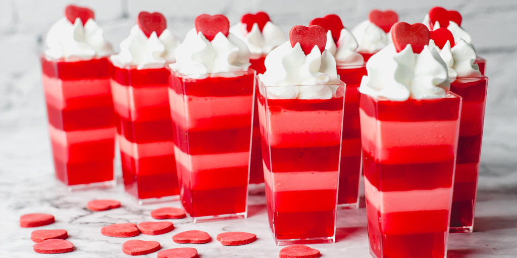 valentine's day layered jello