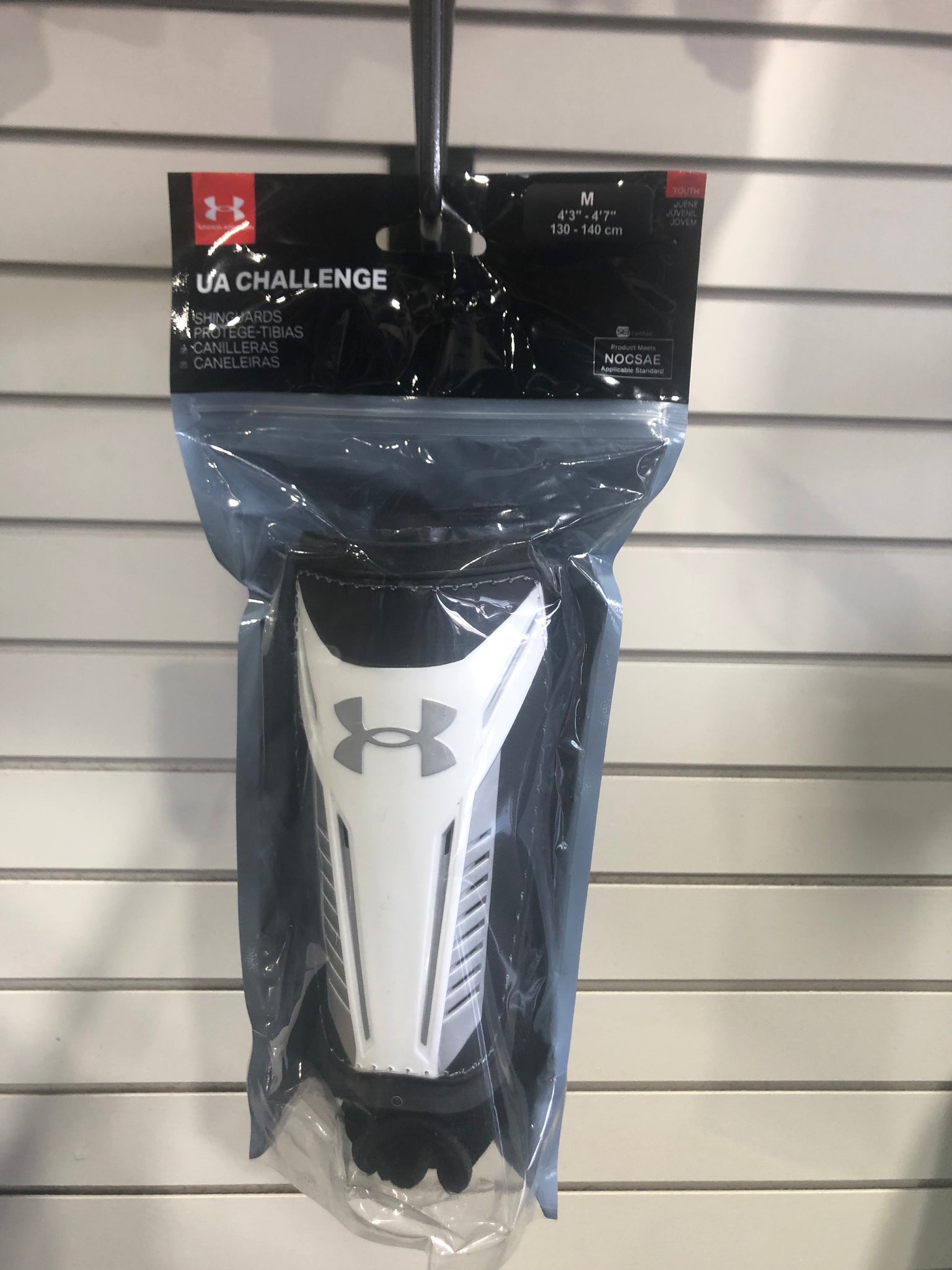under armour youth challenge soccer shin guards