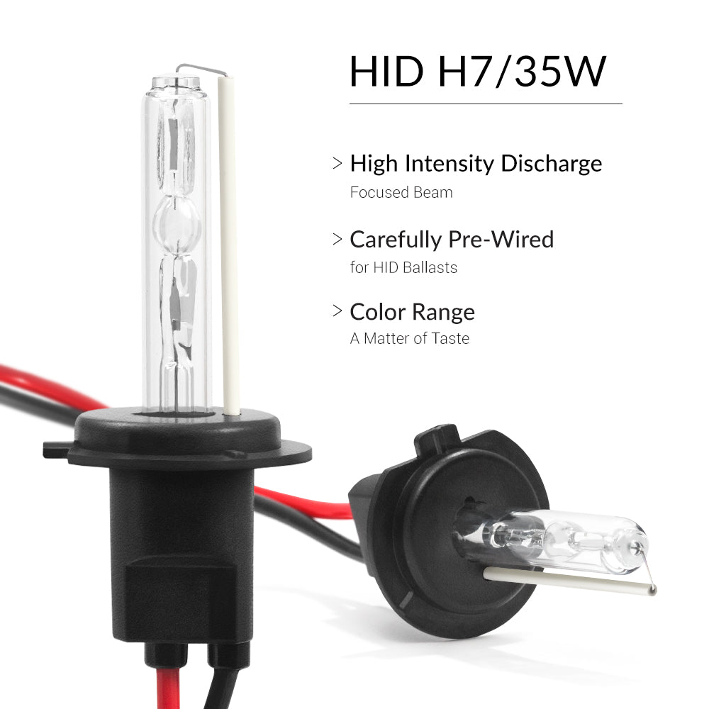 objetivo frio paso HID Headlights | 35W HID H7 Replacement Bulbs