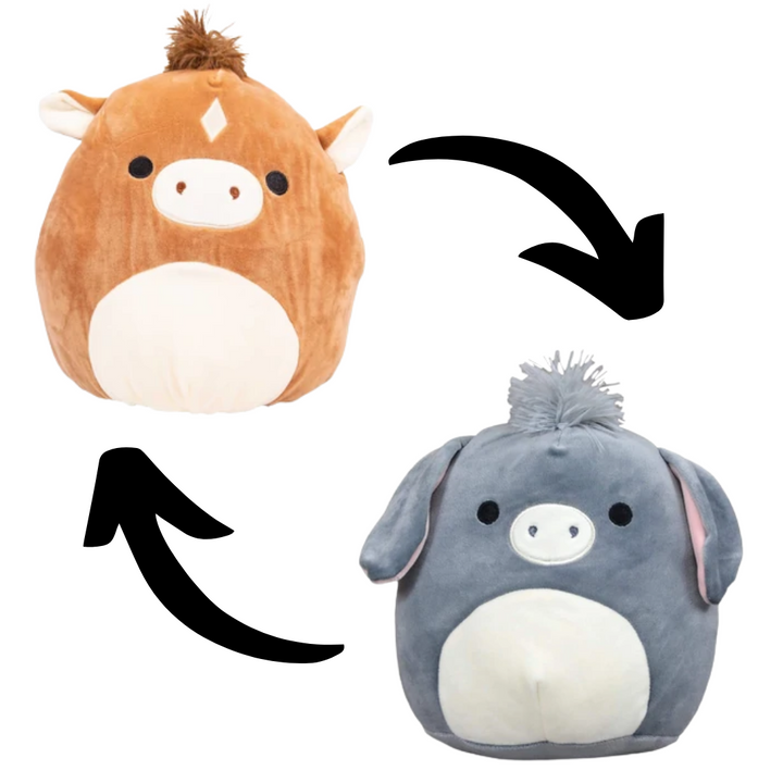 Phillip the Horse/Jason the Donkey Flip-A-Mallows Squishmallow (12 in.)