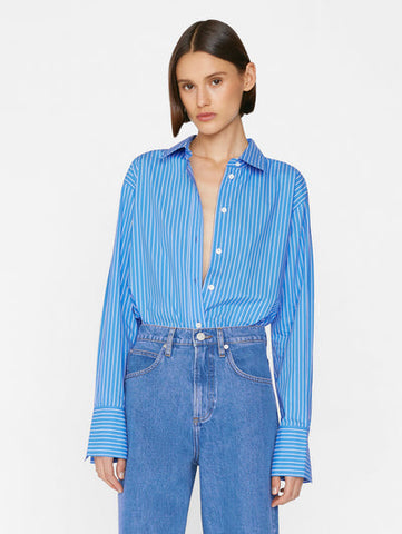 The Oversized Shirt - Cornflower Blue