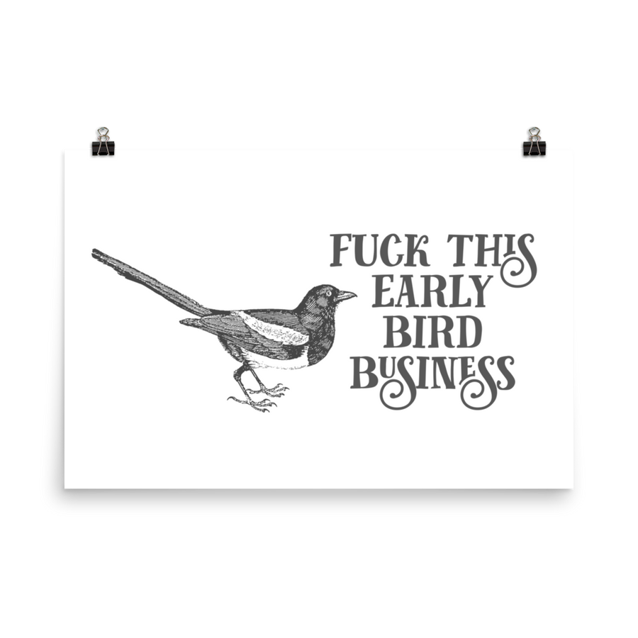 Early Bird Poster – EFFIN BIRDS