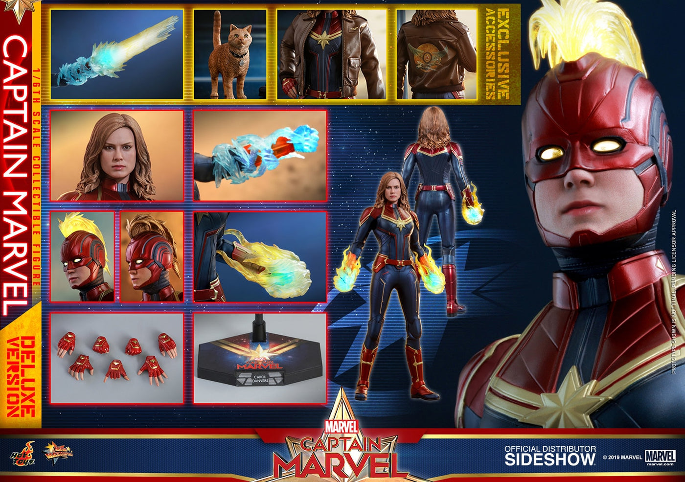 captain marvel hot toys 2019