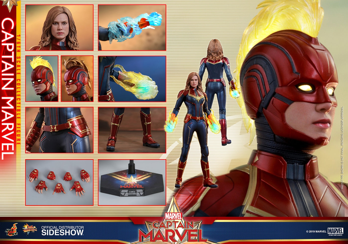 captain marvel hot toys 2019