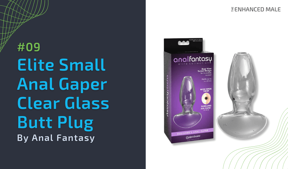 Anal Fantasy Elite Small Anal Gaper Clear Glass Open Tunnel Butt Plug by Pipedream Products