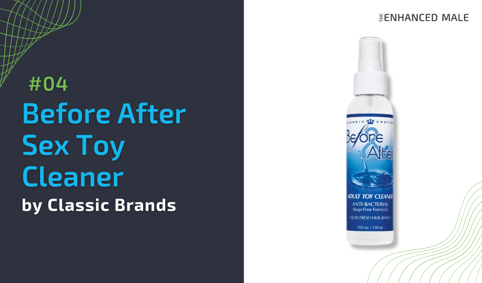 Before After Sex Toy Cleaner by Classic Brands