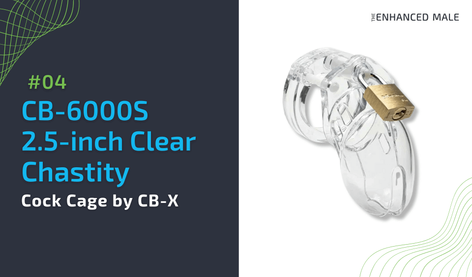 CB-6000S 2.5-inch Clear Chastity Cock Cage by CB-X