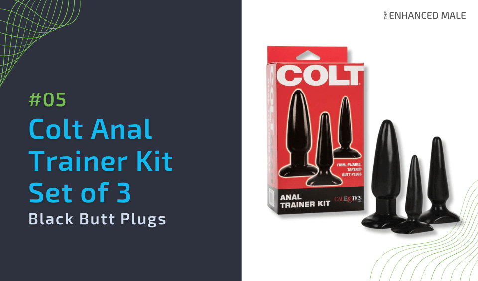 Colt Anal Trainer Kit | Set of 3 Black Butt Plugs