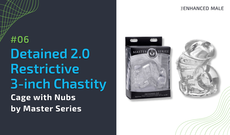 Detained 2.0 Restrictive 3-inch Chastity Cage with Nubs by Master Series