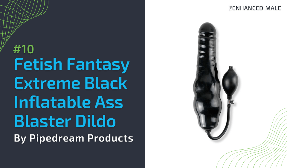 Fetish Fantasy Extreme Black Inflatable Ass Blaster Dildo