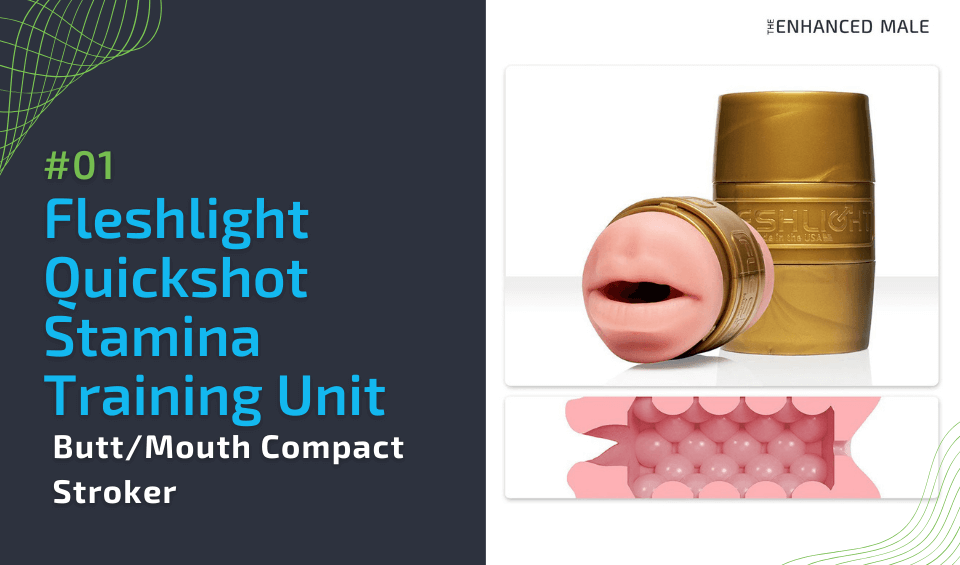 Fleshlight Quickshot Stamina Training Unit Butt/Mouth Compact Stroker