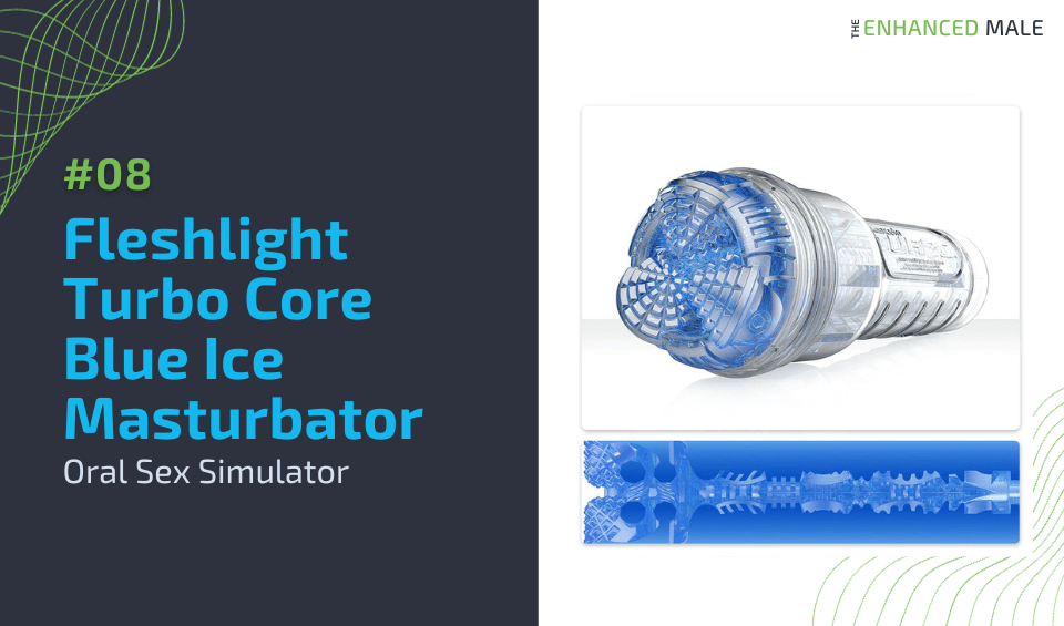 Fleshlight Turbo Core Blue Ice Masturbator | Oral Sex Simulator