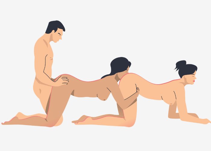 Illustration of the Penetrative Train Sex Position