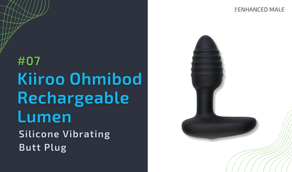 Kiiroo Ohmibod Lumen Rechargeable Silicone Vibrating Butt Plug