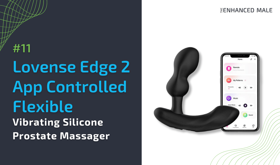 Lovense Edge 2 App Controlled Flexible Vibrating Silicone Prostate Massager