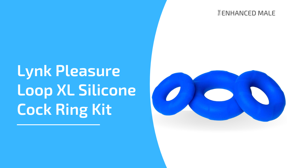 Lynk Pleasure Loop XL Silicone Cock Ring Kit & Ball Stretching Set