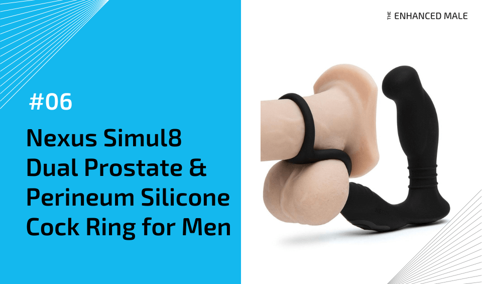 Nexus Simul8 Dual Prostate & Perineum Silicone Cock Ring for Men