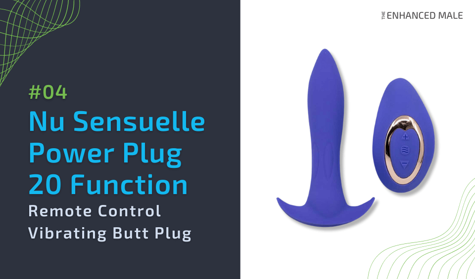 Nu Sensuelle Power Plug 20 Function Remote Control Vibrating Butt Plug