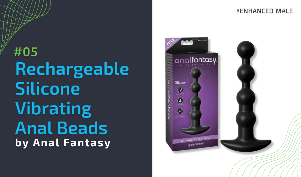 Rechargeable Silicone Vibrating Anal Beads by Anal Fantasy