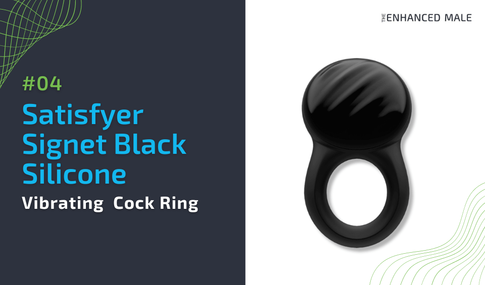 Satisfyer Signet Black Silicone Vibrating Cock Ring With App Control