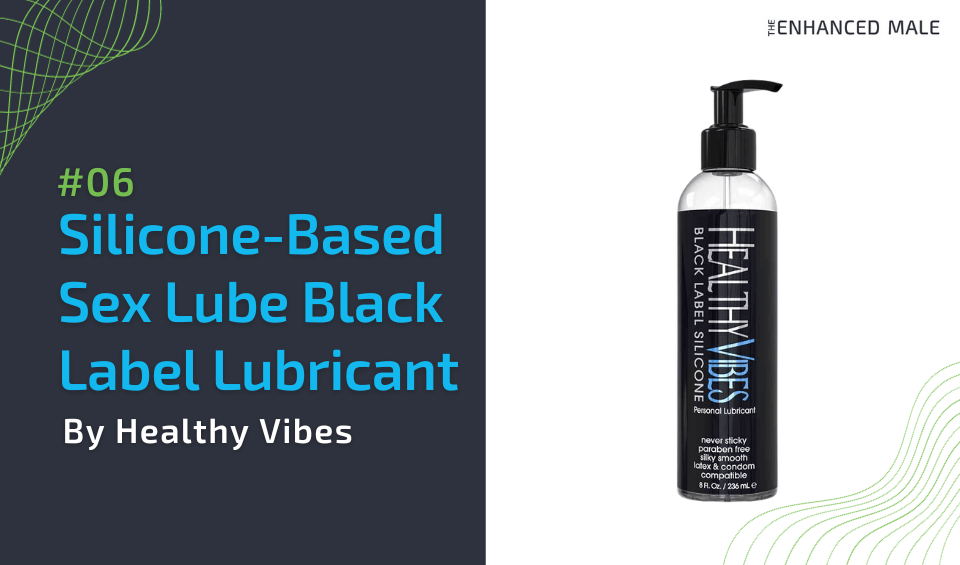 Silicone-Based Sex Lube Black Label Lubricant by Healthy Vibes