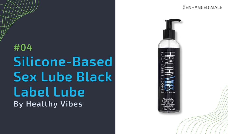 Silicone-based Sex Lube Black Label Lubricant by Healthy Vibes