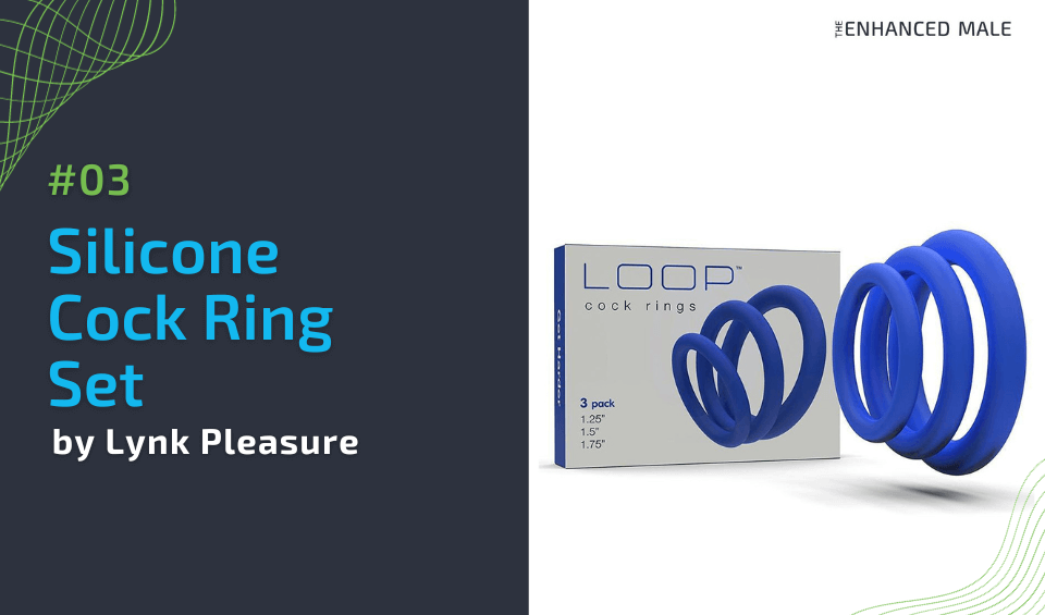 Silicone Cock Ring Set by Lynk Pleasure