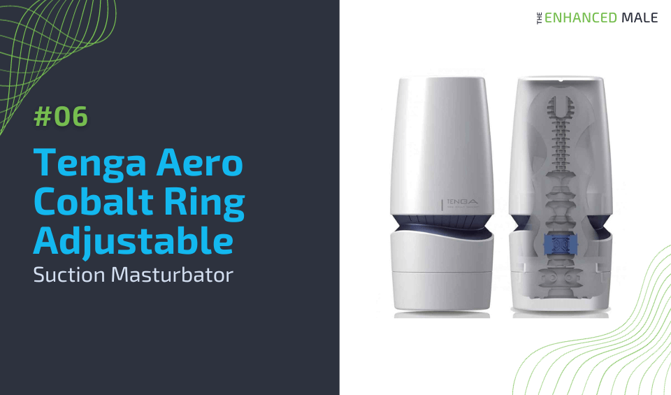 Tenga Aero Cobalt Ring Adjustable Suction Masturbator