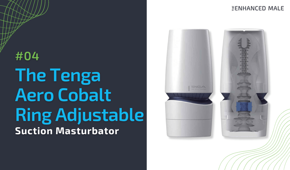 The Tenga Aero Cobalt Ring Adjustable Suction Masturbator