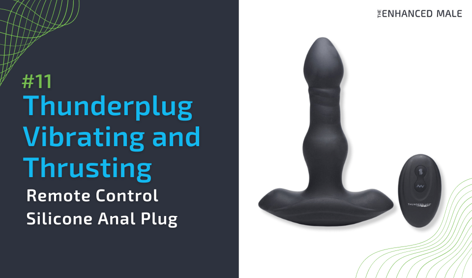 Thunderplugs Vibrating and Thrusting Remote Control Silicone Anal Plug