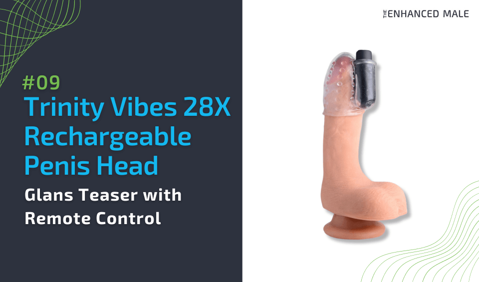 Trinity Vibes 28X Rechargeable Penis Head Glans Teaser with Remote Control