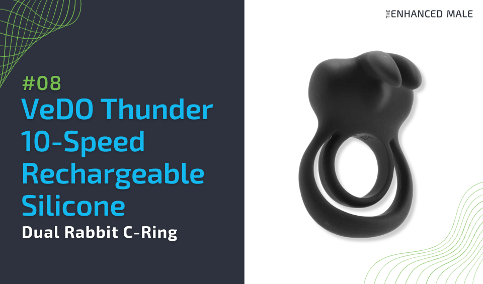 VeDO Thunder 10 Speed Rechargeable Silicone Dual Rabbit C-Ring