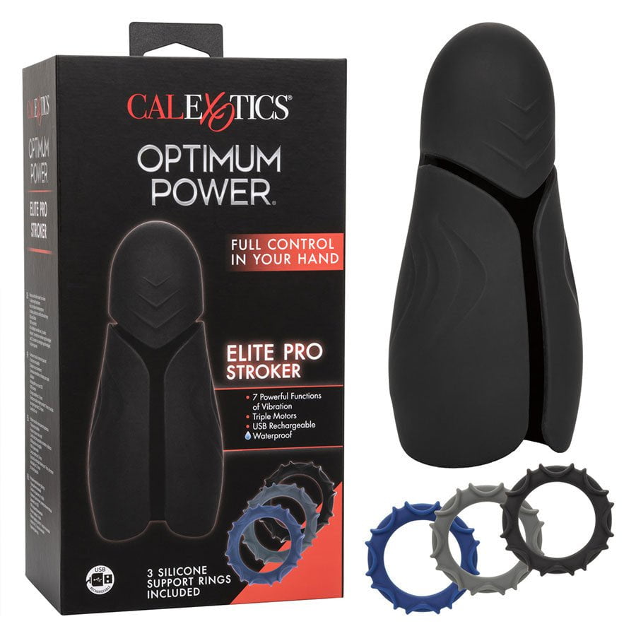 Optimum Power Elite Pro Stroker Silicone Penis Head Vibrator