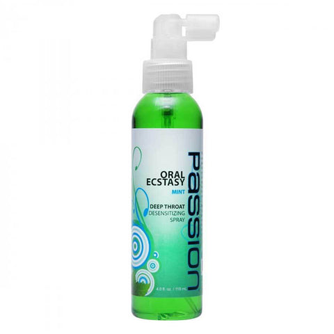 ORAL ECSTASY MINT FLAVORED DEEP THROAT NUMBING SPRAY BY PASSION LUBRICANTS