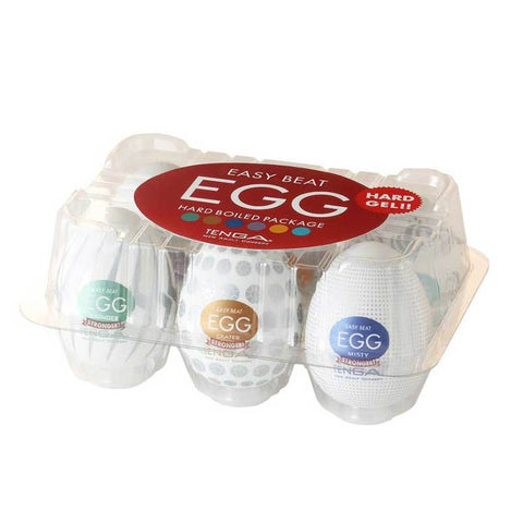 Tenga Hard Boiled Easy Beat Egg 6 Pack Masturbator