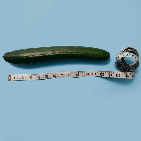 zucchini and a tape measure