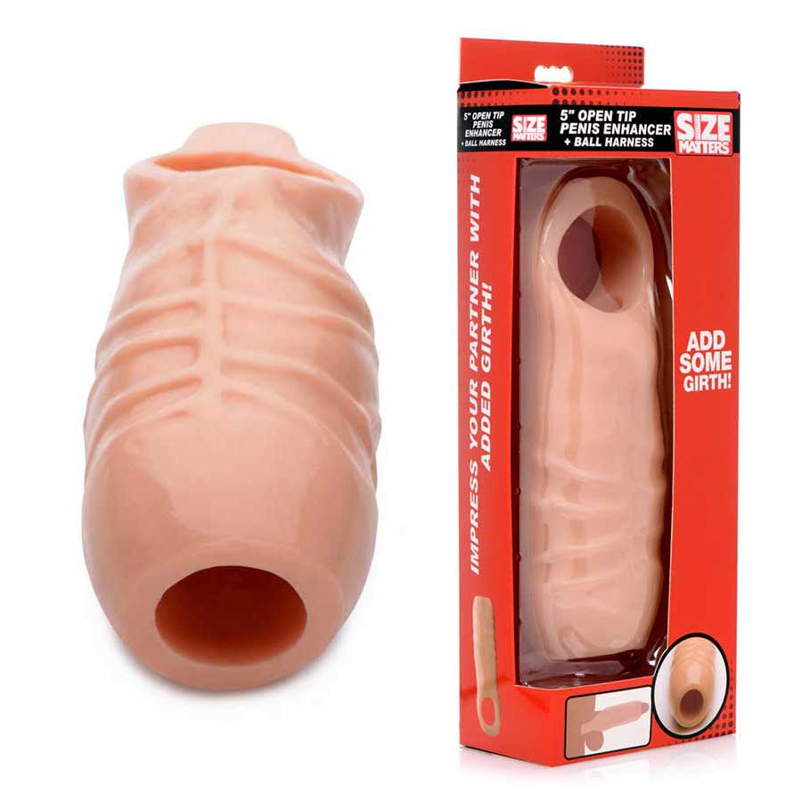 Girth Cock Anal - 5 Inch Open Tip Thick Dick Girth Enhancer Extension by Size Matters