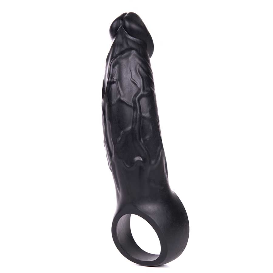 9 Inch Realistic Performance Penis Sleeve Natural Silicone Girth Enhancer