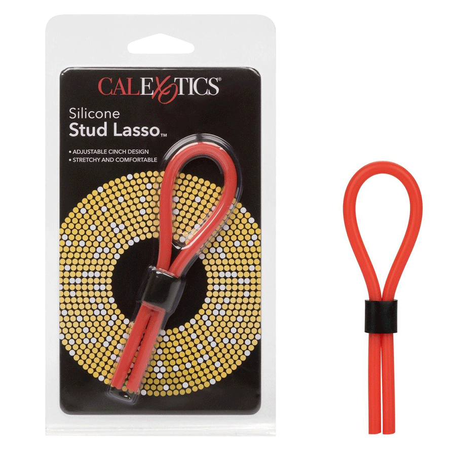 Silicone Stud Red Lasso Cock Ring by Cal Exotics