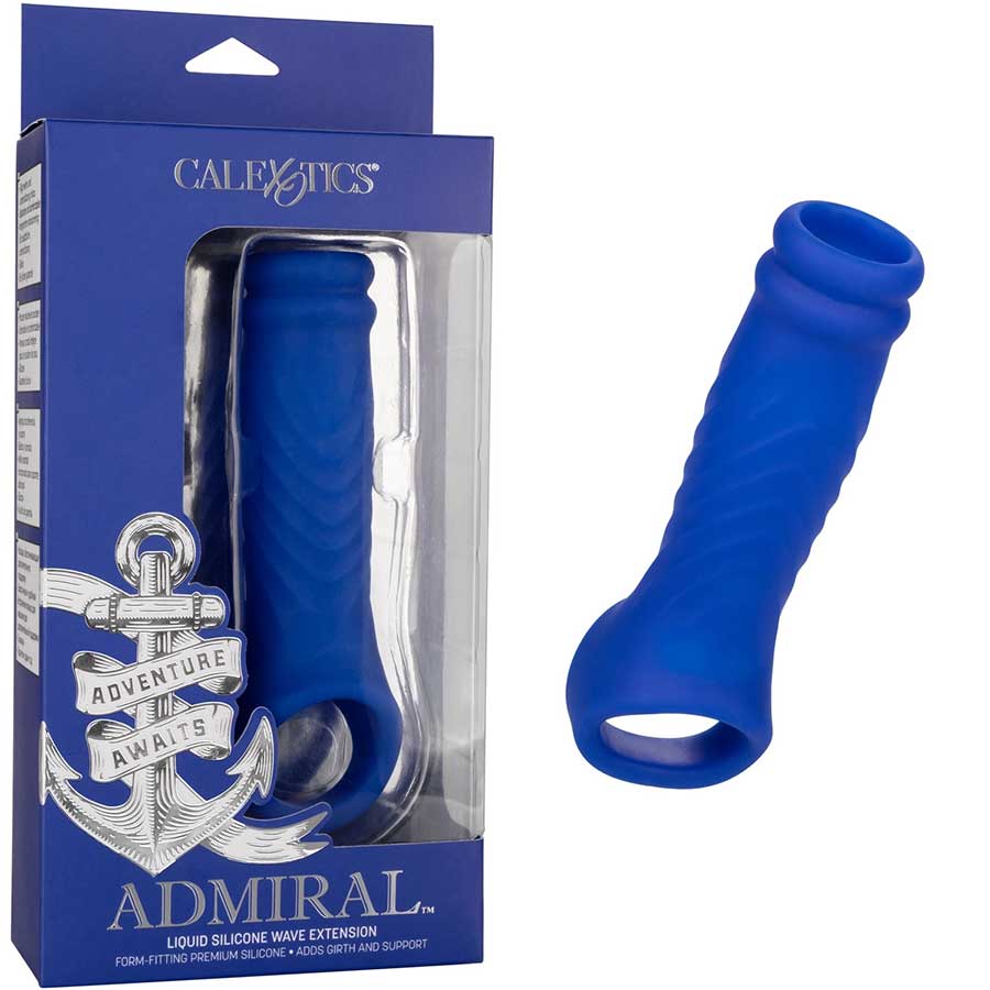 Admiral Liquid Silicone Blue Wave Cock Sheath Girth Enhancer