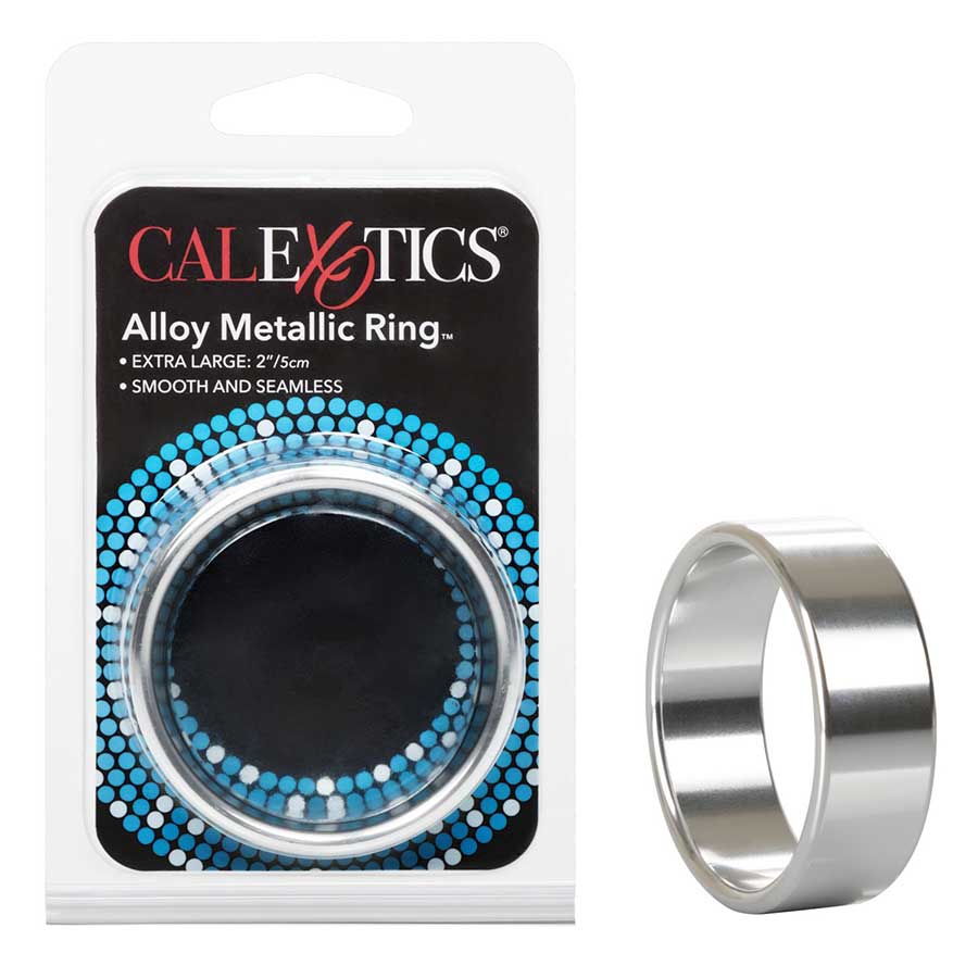 Aluminum Alloy Metallic Wide Cock Ring by Cal Exotics / Medium, Large, & XL