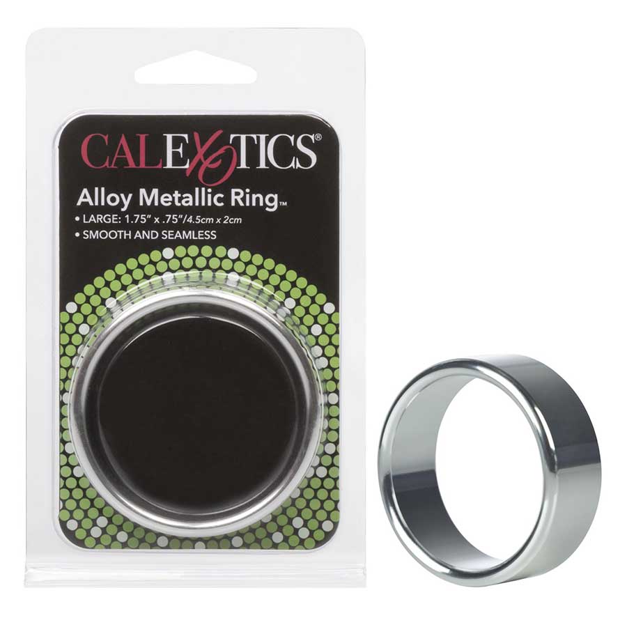 Aluminum Alloy Metallic Wide Cock Ring by Cal Exotics / Medium, Large, & XL