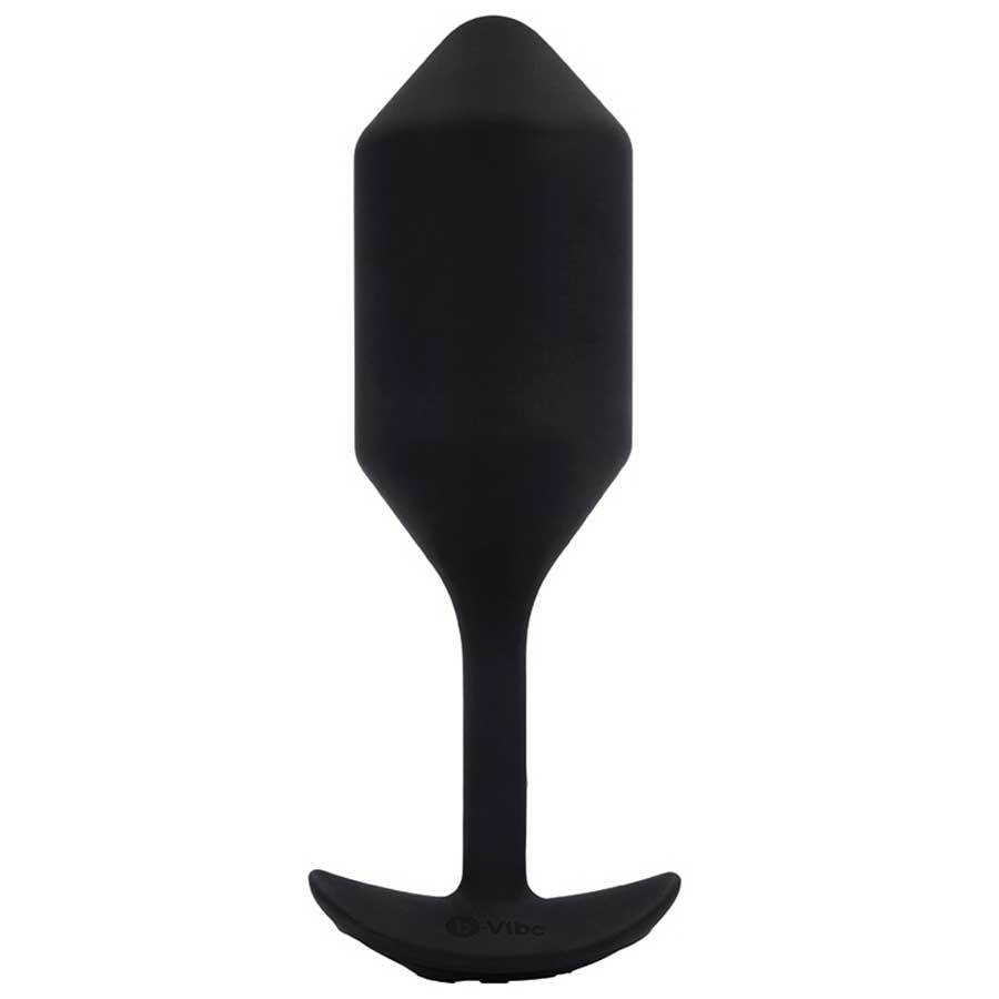 B-Vibe Vibrating & Weighted Snug Plug Black XL