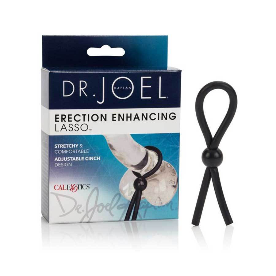 Black Cock Rings - Dr Joel Kaplan Adjustable Cock Ring Erection Enhancing Lasso