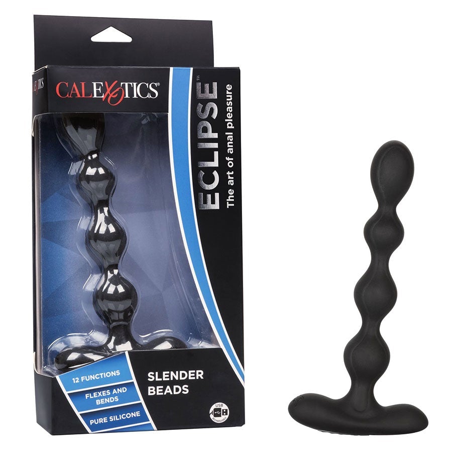 Eclipse Slender 7 Inch Silicone Flexible and Rechargeable Anal Beads