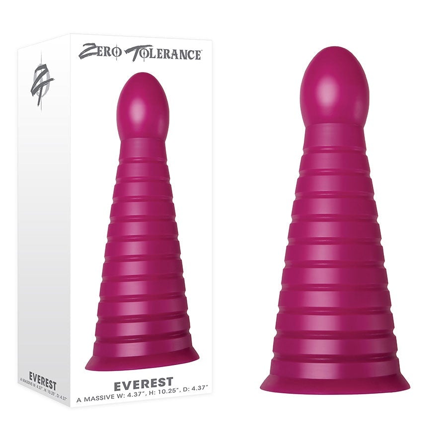 Everest 10 Inch Oversized Purple Butt Plug by Zero Tolerance